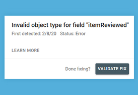 خطای Invalid object type for field itemReviewed